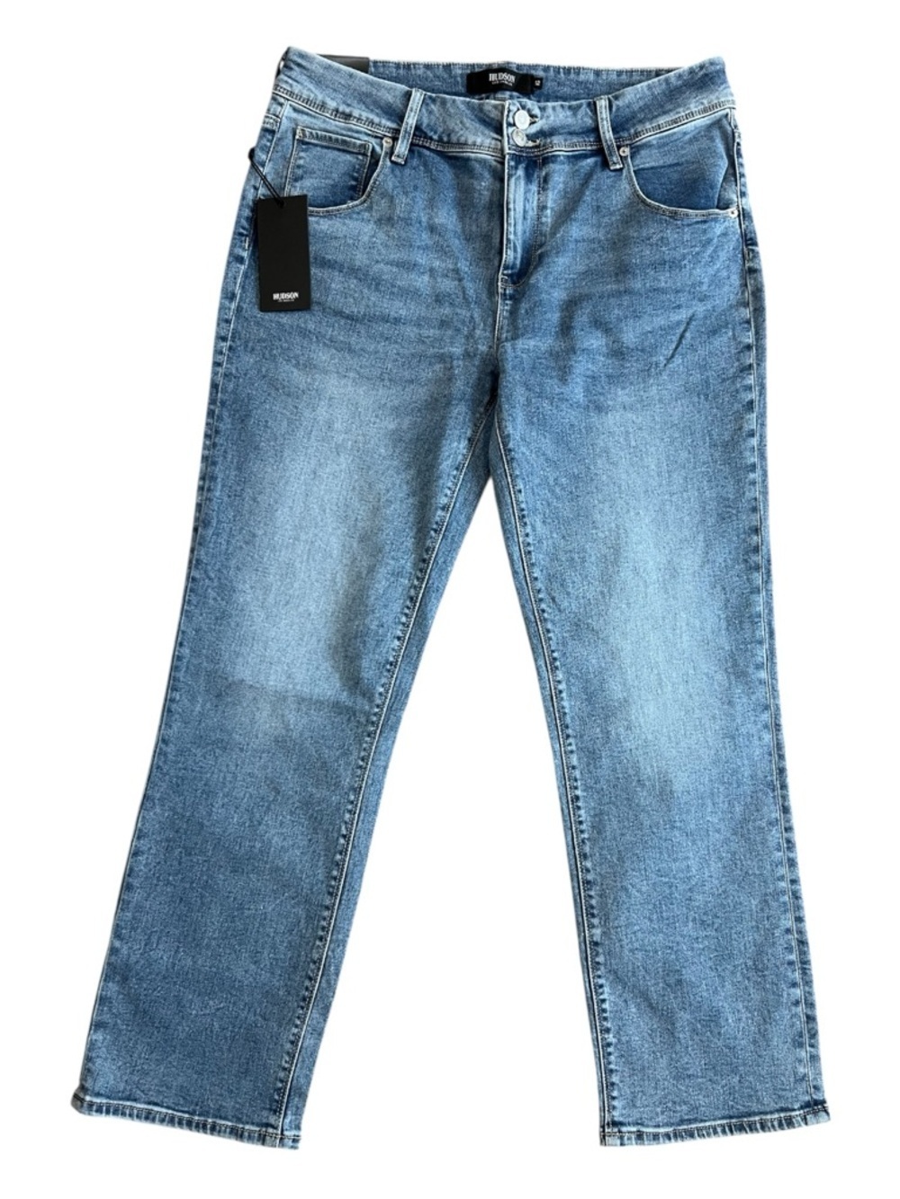 Hudson LA Blue Jeans Size 12/32 Straight Leg NWT Women